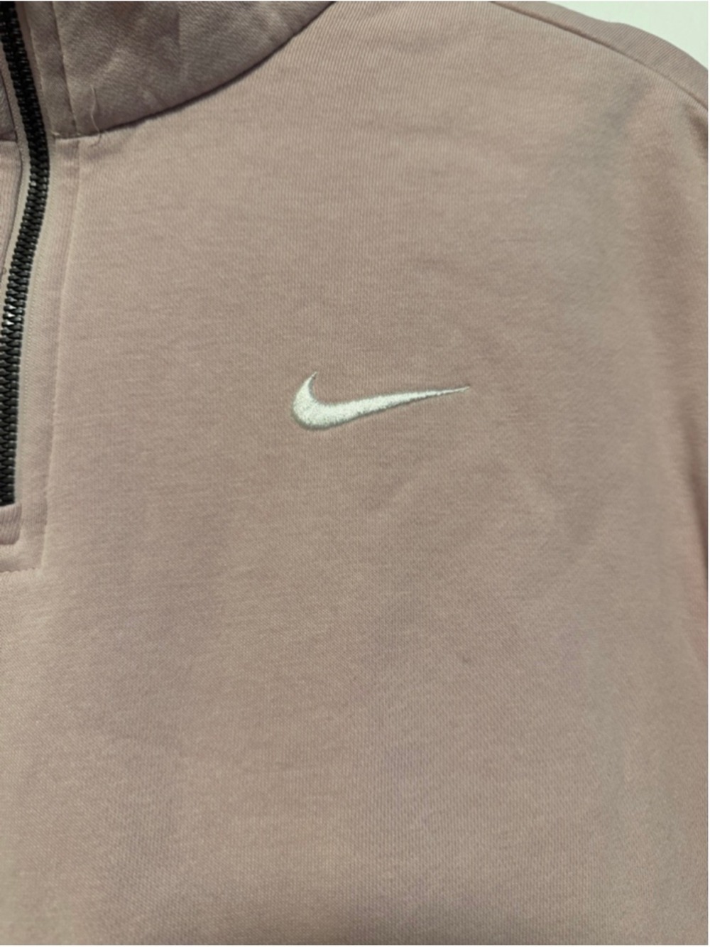 Nike Women’s Pink Mauve Quarter Zip Pullover - Size Medium - Picture 2 of 10